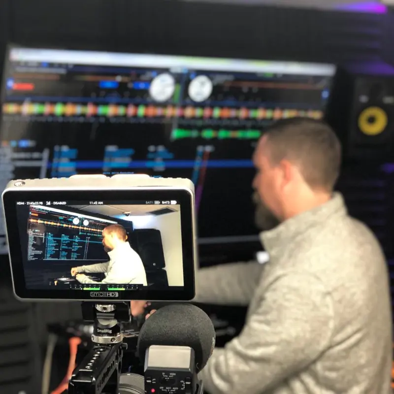 DJ Course filming at AMP Music Lab in West palm beach FL