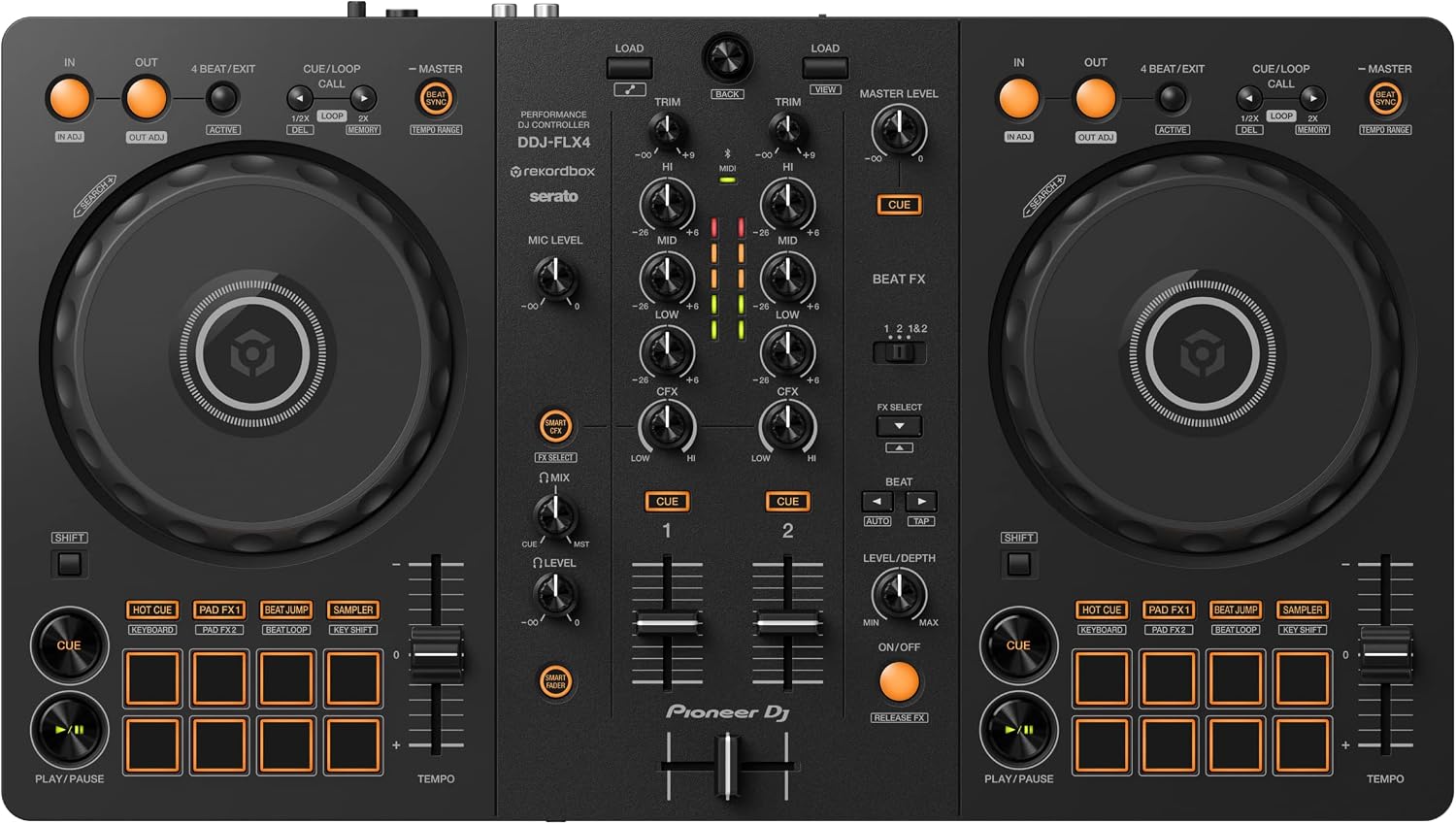 Pioneer DJ DDJ-FLX4 beginner DJ controller